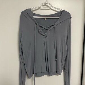 Express Charcoal Gray Women's Hoodie